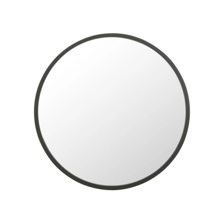 Miroir en métal noir 80x80 cm