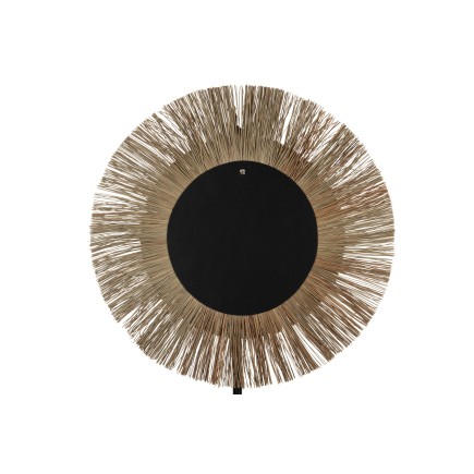 Miroir rond avec cadre en herbes naturelles D110cm
