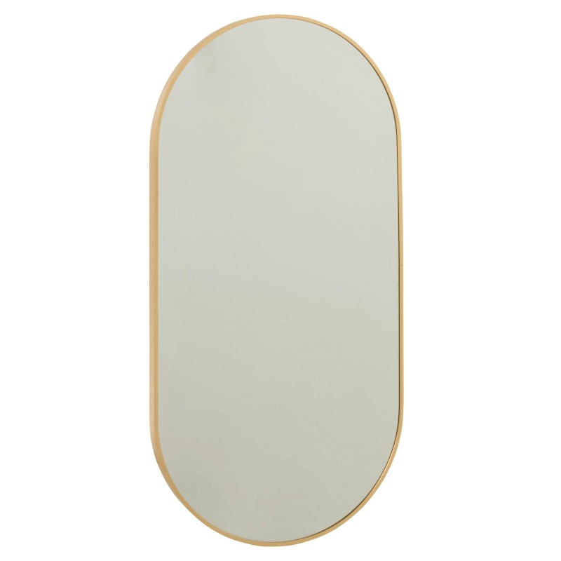 Miroir ovale en verre or 50x100 cm Miroir ovale en verre or 50x100 cm