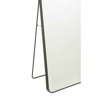Miroir sur pied en verre noir 55x150 cm