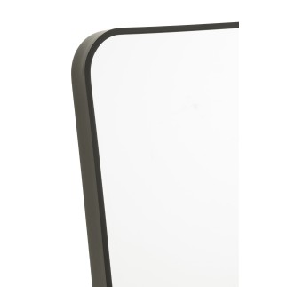 Miroir sur pied en verre noir 55x150 cm