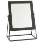 Espelho quadrado com suporte em metal preto 34x20x47cm Espelho quadrado com suporte em metal preto 34x20x47cm