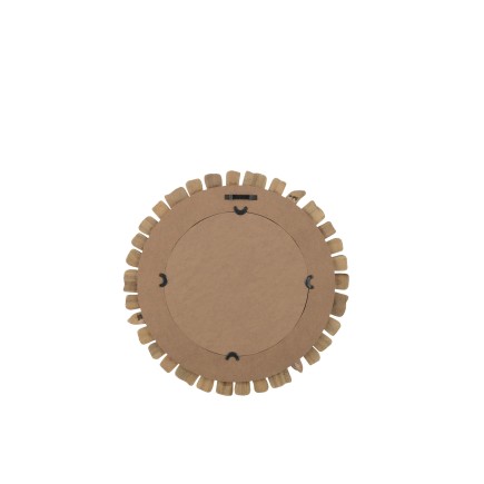 Espejo de madera blanca de 46x3x46 cm