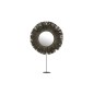 Miroir rond sur socle en Raphia gris 41x9x51 cm Miroir rond sur socle en Raphia gris 41x9x51 cm