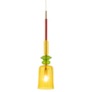 Suspension en verre multicouleur 16x16x160 cm