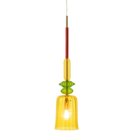 Suspension en verre multicouleur 16x16x160 cm