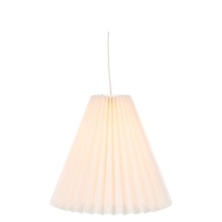 Lampada a sospensione a fisarmonica in carta bianca 37x37x29 cm