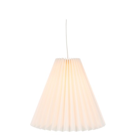 Lampada a sospensione a fisarmonica in carta bianca 37x37x29 cm