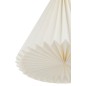 Lampada a sospensione a fisarmonica in carta bianca 37x37x29 cm