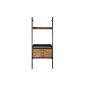 Estantería DKD Home Decor Abeto Natural Negro Metal 1 Estante (67 x 40 x 155 cm)