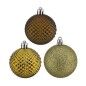 Set de Bolas de Navidad Ø 6 cm Verde PVC (12 Unidades)