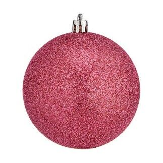 Set de Bolas de Navidad Rosa Plástico Ø 8 cm (24 Unidades)