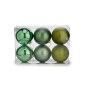 Lot de boules de Noël 15 x 16 x 15 cm Vert (4 Unités)