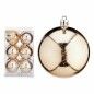 Set de Bolas de Navidad Champagne Plástico Ø 7 cm (12 Unidades)