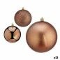 Set di palline di Natale marroni in plastica 10 x 11 x 10 cm (12 pezzi)