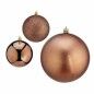 Set di palline di Natale marroni in plastica 10 x 11 x 10 cm (12 pezzi)