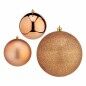 Set de Bolas de Navidad Cobre Plástico 10 x 10 x 60 cm (12 Unidades)