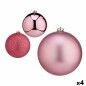 Lot de boules de Noël Rose 15 x 16 x 15 cm (4 Unités)