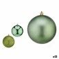 Set de Bolas de Navidad Verde Plástico 10 x 11 x 10 cm (12 Unidades)