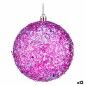 Lot de boules de Noël Violet 10 cm (12 Unités)
