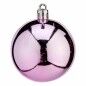 Lot de boules de Noël Rose Plastique 6 x 7 x 6 cm (12 Unités)