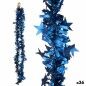 Guirlande de Noël guirlande Etoiles Bleu 9 x 9 x 200 cm (36 Unités)