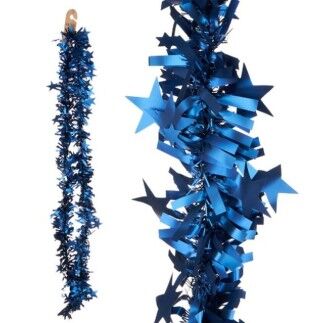 Guirlande de Noël guirlande Etoiles Bleu 9 x 9 x 200 cm (36 Unités)