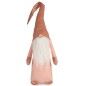 Figurine Décorative Gnome Blanc Rose Polyester Bois Sable 20 x 100 x 25 cm (8 Unités)