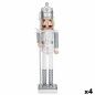 Figurine Décorative Casse-Noisette Blanc Argenté Plastique 13,2 x 59,5 x 11,5 cm (4 Unités) Figurine Décorative Casse-Noisette Blanc Argenté Plastique 13,2 x 59,5 x 11,5 cm (4 Unités)
