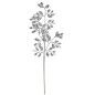 Branche Paillettes Argenté Métal Plastique 41 x 75 x 2,5 cm (12 Unités)