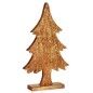 Figurine Décorative Sapin de Noël Doré Bois 5,1 x 49,5 x 25,5 cm (6 Unités)
