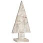 Figura Decorativa Árbol de Navidad Blanco Natural Madera 9 x 41,5 x 20 cm (12 Unidades)