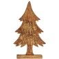 Figurine Décorative Sapin de Noël Doré Bois 5 x 39 x 22 cm (6 Unités)