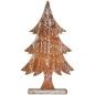 Figurine Décorative Sapin de Noël Argenté Bois 5 x 49,5 x 26 cm (6 Unités)