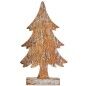 Figurine Décorative Sapin de Noël Argenté Bois 5 x 31 x 15 cm (6 Unités)