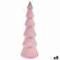Sapin de Noël Velours Rose Bois 12 x 34,5 x 12 cm (8 Unités)