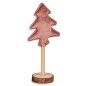 12 sapins de Noël en polyester rose 8 x 13 x 30 cm