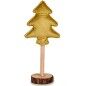 Sapin de Noël Polyester Doré Bois 9,5 x 32 x 13 cm (12 Unités)