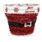 Figurine Décorative Panier guirlande Blanc Rouge polypropylène PET 27 x 22 x 27 cm (8 Unités) Figurine Décorative Panier guirlande Blanc Rouge polypropylène PET 27 x 22 x 27 cm (8 Unités)