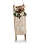 Decoración Colgante Cartel Trineo Beige Madera MDF 20 x 5 x 69 cm (6 Unidades)
