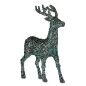 Figurine Décorative renne de noël Paillettes Bleu Doré Plastique 15 x 45 x 30 cm (8 Unités) Figurine Décorative renne de noël Paillettes Bleu Doré Plastique 15 x 45 x 30 cm (8 Unités)