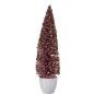 Figurine Décorative Sapin de Noël Rose Plastique 10 x 38 x 10 cm (6 Unités)