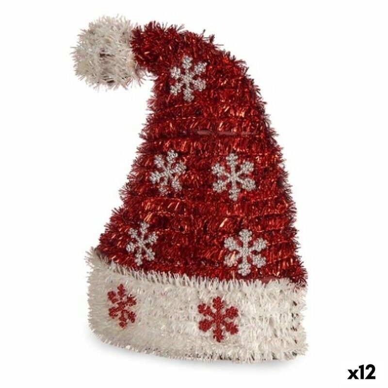 Figura Decorativa Gorro de Papá Noel Espumillón Blanco Rojo Polipropileno PET 17 x 23 x 9,5 cm (12 Unidades) Figura Decorativa Gorro de Papá Noel Espumillón Blanco Rojo Polipropileno PET 17 x 23 x 9,5 cm (12 Unidades)