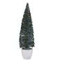 Figurina decorativa Albero di Natale Blu e Oro in Plastica 10 x 38 x 10 cm (6 Unità)