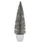 Statuetta decorativa Albero di Natale Argentato in Plastica 10 x 38 x 10 cm (6 Unità)