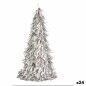 Figura Decorativa Árbol de Navidad Espumillón Plateado Polipropileno PET 24 x 46 x 24 cm (24 Unidades) Figura Decorativa Árbol de Navidad Espumillón Plateado Polipropileno PET 24 x 46 x 24 cm (24 Unidades)