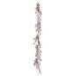 Guirlande de Noël Branche Blanc Rouge Plastique 180 x 14 cm (4 Unités)