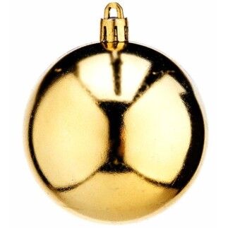 Set di palline di Natale in PVC dorato Ø 7 cm (12 pezzi)