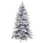 Albero di Natale Bianco Verde PVC Metallo Polietilene Innevato 240 cm