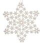 Adorno Navideño Estrella Nácar 31,5 x 32 x 0,1 cm (24 Unidades)